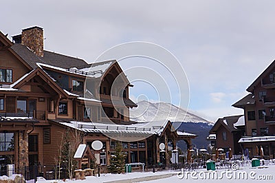 Ski resort lodge