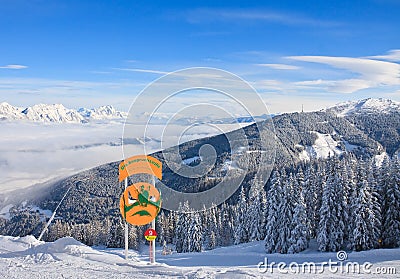 Ski resort Schladming . Austria