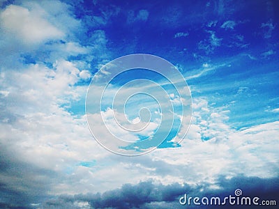 Sky with clouds