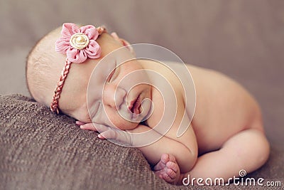 Sleeping baby girl