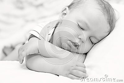 Sleeping toddler baby boy
