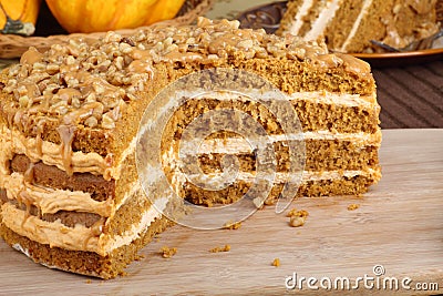 Sliced Pumpkin Cake