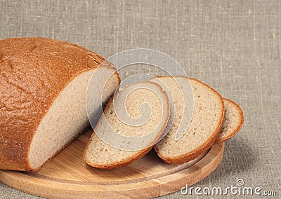 Sliced rye bread