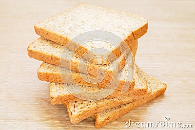 Sliced of whole wheat bread