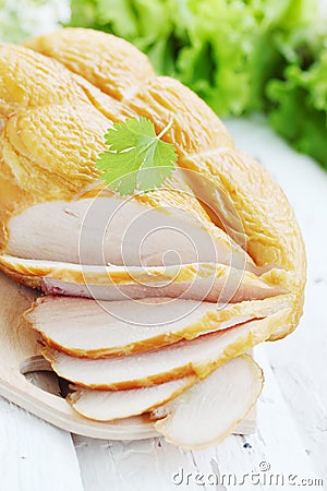 Slices of white meat