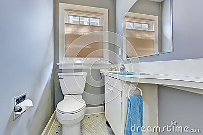 Small bathroom interior in old house