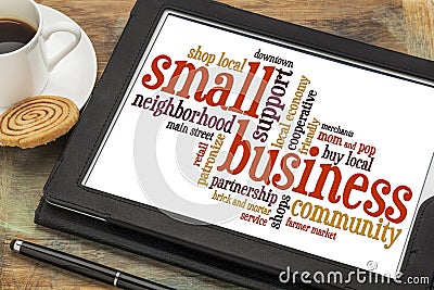 Small business word cloud