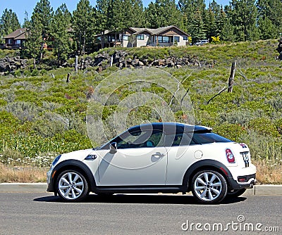 Small Car Parked in Luxury Neighborhood