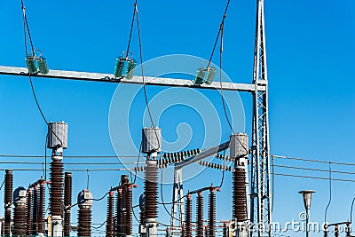 Small high-voltage distribution plant