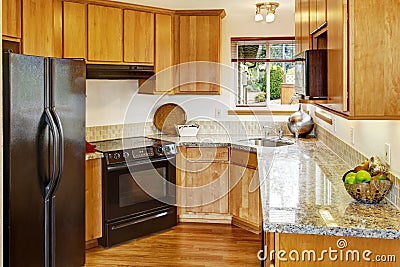 Small kitchen room interior