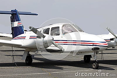 Small plane on ramp