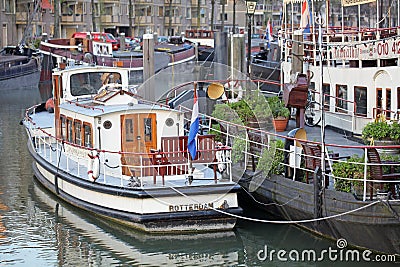Small port in Rotterdam, Netherlands