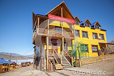 Small Sea, Lake Baikal, Russia - March 20, 2014: Camping-hotel