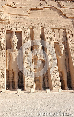The Small Temple of Nefertari. Abu Simbel, Egypt.