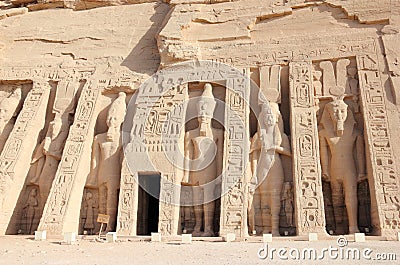 The Small Temple of Nefertari. Abu Simbel, Egypt.