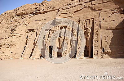 The Small Temple of Nefertari. Abu Simbel, Egypt.