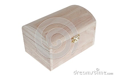 Royalty Free Stock Image: Small Wooden tea box closed