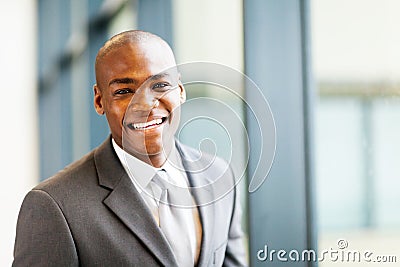 Smart african businessman