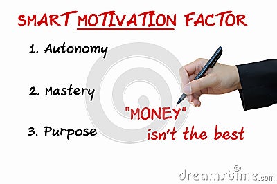 Smart Motivation Factor of Business Concept