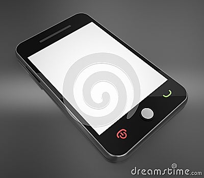 Smart phone blank white screen