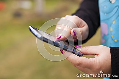 Smartphone in hands
