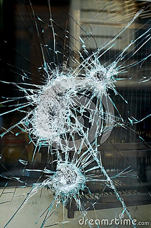 Smashed window