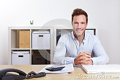 Smiling business consultant