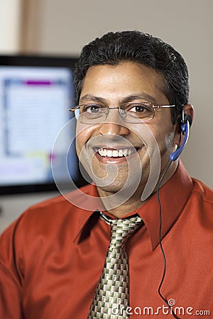 Smiling Customer Service Rep