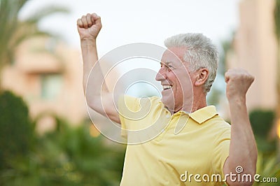 Smiling Elderly man