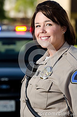 Smiling officer