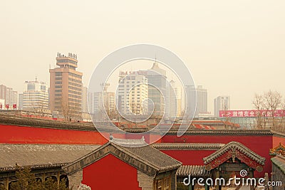 Smog air pollution china shenyang Beijing city