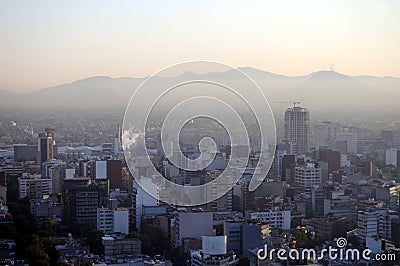 Smog over Mexico City