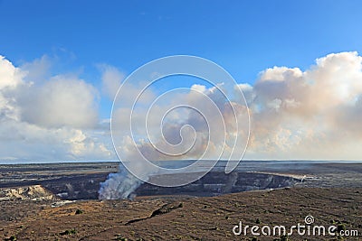 Smoke over Halemaumau Crater