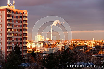 Smoking chimney