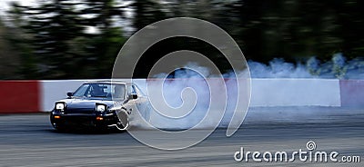 Smoking Drift Car