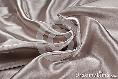 Smooth beige satin or silk