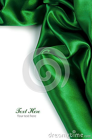 Smooth green Satin background