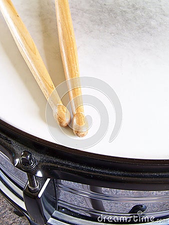 Snare Drum and Drumsticks