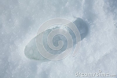 Snow footprint