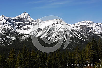 Snow mountain peaks