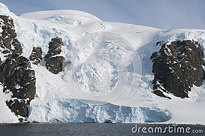 Snow mountains in Antarctic