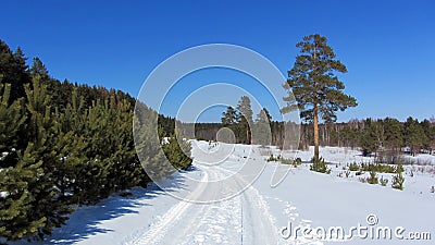 Snowy road