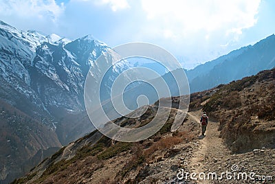 Snowy Tibetan mountains