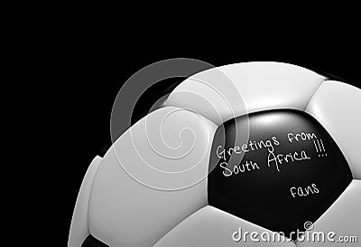 Soccer ball from South Africa World Cup 2010