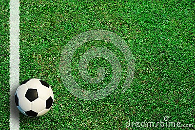 Soccer field green grass