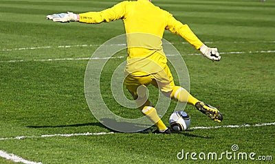 Soccer football goalkeeper