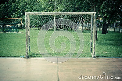 Soccer goal field