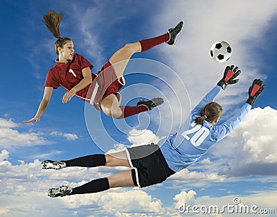 Soccer Kicker and Goalie