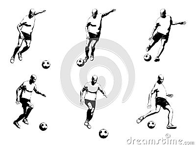 Soccer player (vector)