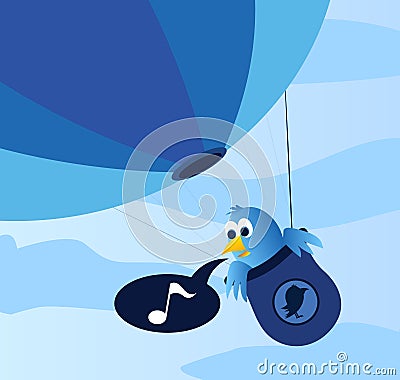 Social Blue Bird Royalty Free Stock Images - Image: 31511909